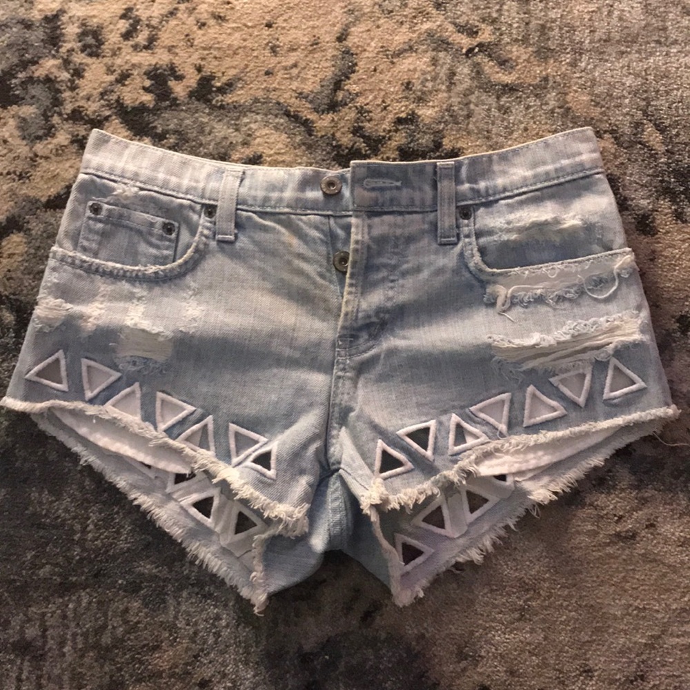 Denim shorts